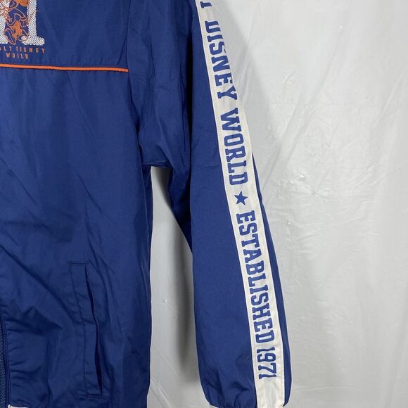 Disney Parks Youth Small Blue Windbreaker Jacket Full Zip Long Sleeve Coat - Picture 4 of 9